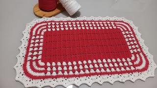 TAPETE HARMONIA SUPER FÁCIL BICO DIFERENTE #croche #crochet #diy #tapete