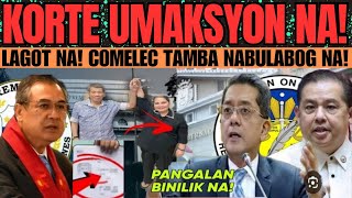 NABULAB0G NA! SUPREME COURT SINAMPÛLAN ANG C0MELEC 5 KANDIDAT0 BINALIK na! Garcia TAK0T?| REACTION🎥