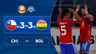 CHILE vs. BOLIVIA [3 (5) - (3) 3] | RESUMEN | CONMEBOL SUB20 FÚTBOL PLAYA 2023