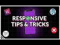 Responsive Tips & Tricks for Elementor - CSS Tutorial
