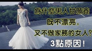 為什麼男人，甘願養既不漂亮，又不做家務的女人？你懂嗎