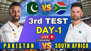 PAKISTAN vs SOUTH AFRICA LIVE 3RD TEST | live pak vs sa 3rd test day 1 | live sa vs pak test