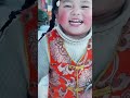 Little Dolma, the Charming Baby Girl of Tibet, Playing with Snow #shorts