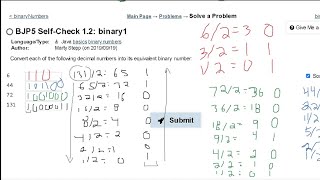 Java Practice-it Introduction to Java Programming | Self-Check 1.2 binary1