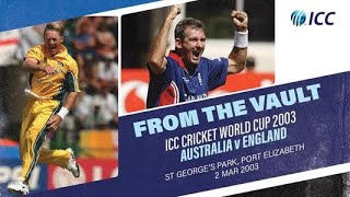 Australia vs England, 2003 Cricket World Cup, Highlights