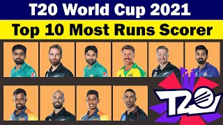 🏆 Most Runs in T20 World Cup 2021 ✅ Top 10 Batsman in ICC T20 World Cup 2021 🏆
