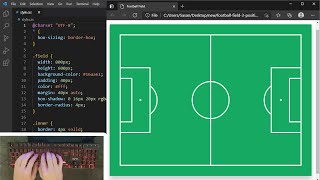 Creating a Stunning Football Field Design with HTML and CSS - Step-by-Step Tutorial