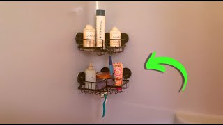 Bathroom Makeover - LEVERLOC Corner Shower Caddy