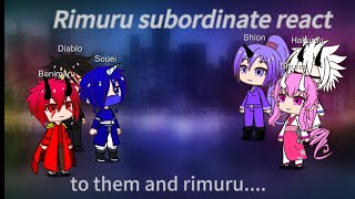 Rimuru subordinate react to rimuru | that time I got reincarnated as a slime |