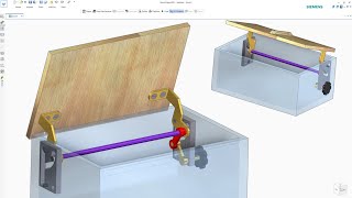 Solid Edge Assembly & Motion Simulation | Concealed Hinges Mechanism
