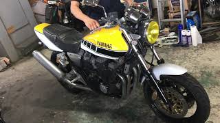 19848 XJR400R エンジン始動動画