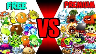 Team FREE vs PREMIUM - Who Will Win? - PvZ 2 Team Plant Vs Team Plant