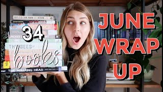 JUNE WRAP UP // 34 books, mostly graphic novels & middle grade (surprisingly)