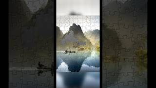 Puzzle - Boat in the lake