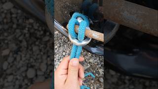 Rope trick for towing a car. #rope #knottying #knots #car #diy #amazing