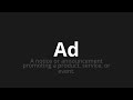 how to pronounce ad