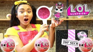 Jelly Layer LOL Surprise Dolls Eye Spy Pets Spy Challenge with Ellie Sparkles in Real Life