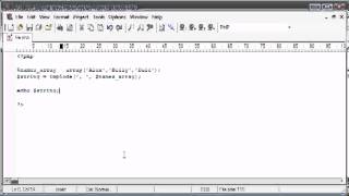 Beginner PHP Tutorial 81 - The implode Function with File Handling Example