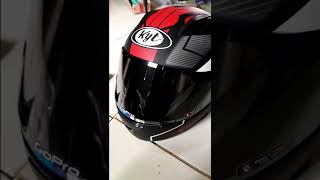 Helm kyt rc seven full face new red black #shorts