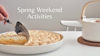Spring Weekend | Making Time for Hobbies & Preparing Easter Food | Minimalist Living Silent Vlog