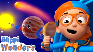 Blippi Wonders | Solar System Planets! | Blippi Animated Series | Cartoons For Kids