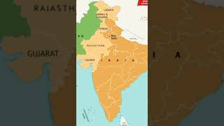 पाकिस्तान भारत के किन किन राज्यो से सीमा बनाता है # map # Indian map # indian Pakistan border