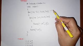 L:23 Nested for loop in C | Looping Statement | PPS | JNTUH | Programming in C