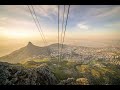 climb or ride the cableway up table mountain