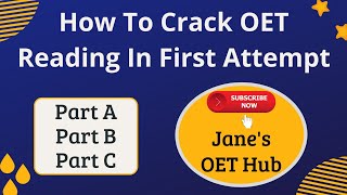 How To Crack OET Reading In First Attempt