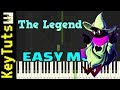 The Legend from Deltarune - Easy Mode [Piano Tutorial] (Synthesia)