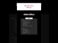 Text Glitch Effect with CSS 🕺#Shorts