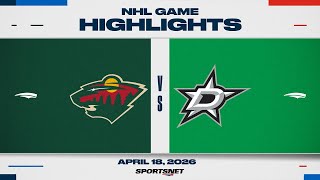 Highlights des ersten NHL-Spiels | Wild gegen Stars – 18. April 2026