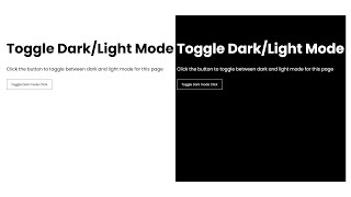JavaScript Toggle Dark/Light Mode with HTML CSS | HTML CSS JavaScript Toggle Dark/Light @raselcoder