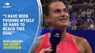 Aryna Sabalenka On-Court Interview | 2023 US Open Round 4