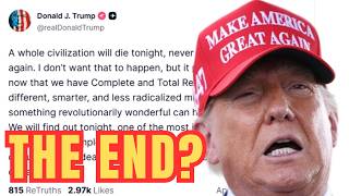 Trump Threatens To END CIVILISATION In Iran Tonight🔥
