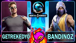 MK1 Getrekedyo (JOHNNY CAGE) VS Bandinoz (RAIN)🥊Mortal Kombat 1🥊4K 60ᶠᵖˢ