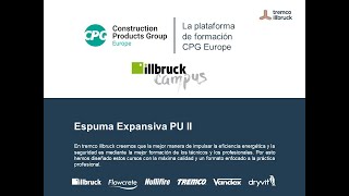 Webinar illbruck   Espumas expansivas PU II