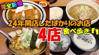 【完全新作】24年に開店したばかりのお店４店食べ歩き/カツカレーそれは･･･愛/ラーメン二代目 けけけ 豚吉城 本通店/満足ヌードル 北大通り店/鶏白湯soba和ノ家 【北海道札幌グルメ】