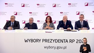 Studio Wyborcze PKW: II tura wyborów Prezydenta RP 2020 – 12.07.2020 r. godz. 22:00 (j.pol. migowy)