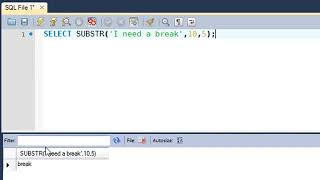 SQL Tutorial 41 SUBSTR, RIGHT & LEFT Functions