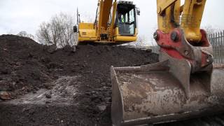 Komatsu HB215LC Hybrid Excavator   Behind The Levers Interview