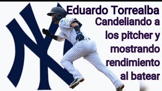 Eduardo Torrealba - Candeleando a los pitcher y mostrando su rendimiento al batear