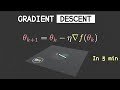 Gradient Descent in 3 minutes