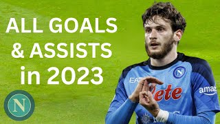 khvicha kvaratskhelia ALL Goals & Assist this season With Napoli | Moments in Football