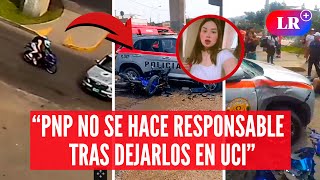 Jóvenes en MOTO CHOCAN contra PATRULLERO en SJL y terminan en UCI tras UERTE IMPACTO | #LR