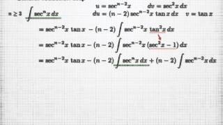 integration of powers and products of secant and tangent, cosecant and cotangent, calculus