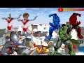 Pasukan Yuta Ultraman Dibantai Hulk Hijau Biru Merah | Sakura School Simulator @gulaligaming