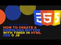 How to Create A Download Button with Timer in HTML CSS & JS