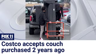 Woman returns couch to Costco after 2 years