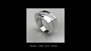 Platinum ring for Men with Price l Men engagement ring...#shorts